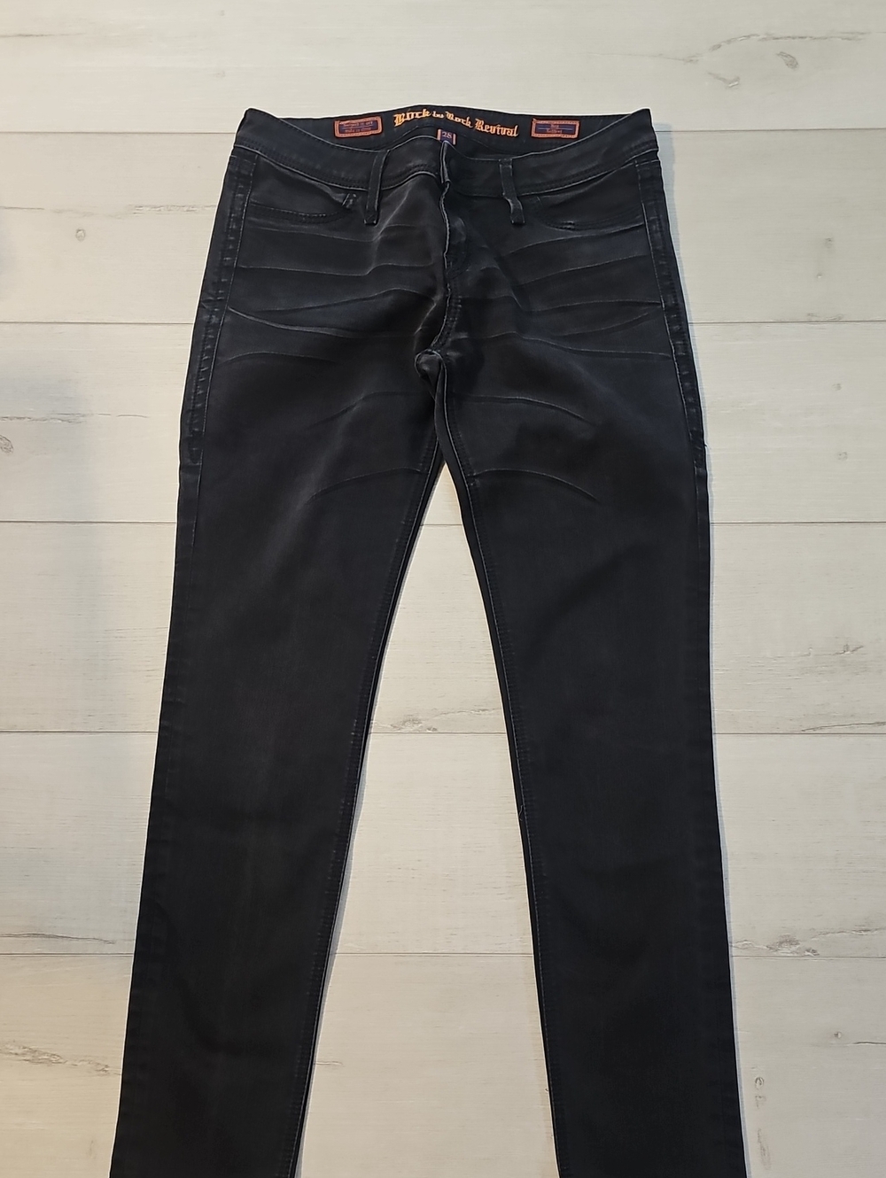 ROCK REVIVAL Women's 28 Black Denim Jegging Jeans
